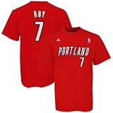 adidas Portland Trail Blazers #7 Brandon Roy Red Net T-shirt