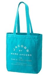 Marc By Marc Jacobs Cotton Jacobs Tote Bag Lake Blue