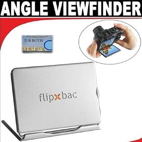 Flipbac Angle Viewfinder And LCD Screen Protector (Silver) For The Nikon D300S, D3000, D3X, D700, D90, D3, D300, P90, L100, L20 Digital Cameras