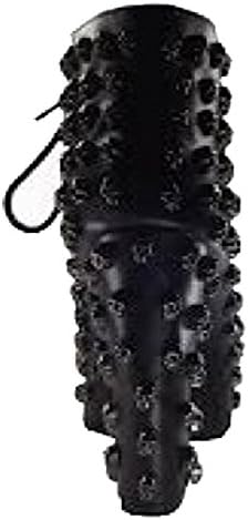 Shoesofdream Women's Conidium Black Skull Rivet for Wedding Dressing Party Pump 6.5 M US