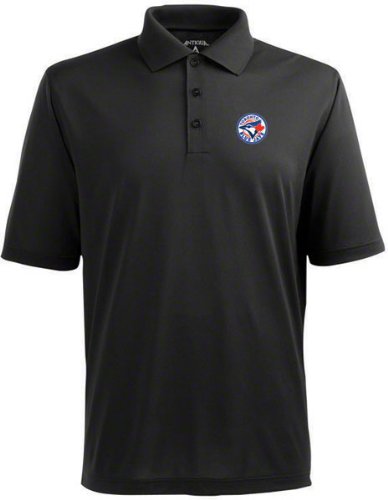 Toronto Blue Jays Black Pique Extra Light Polo Shirt