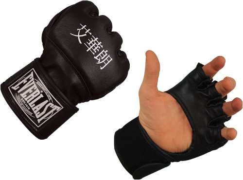Everlast MMA Pro Leather Thumbless Fight Gloves