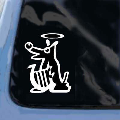 PET DOG PERSONALIZED MEMORIAL Vinyl Sticker/Decal (Death,Grieving)