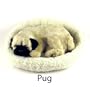 Pug Puppy Dreaming - Pet Mate / Nap Breathing Life Like Sleeping Dog in Bed