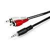 RiteAV 6 Feet 3.5mm to Stereo RCA Male Cable