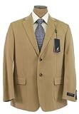 Nautica Mens 2 Button Solid Tan Cotton Sport Coat / Blazer / Jacket - Size 46R