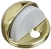 National Hardware V1936 Floor Door Stop with Rubber Bumper, Solid Brass