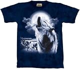 Full Moon Wolves T-shirt 100% cotton short sleeve TEENS and ADULTS shirt