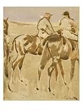 American Jockeys, or Racehorses Art Giclee Poster Print by Joseph Crawhall, 18x24