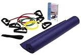 SPRI P-AWAT Pilates Anywhere/Anytime Kit (3 Exertube Bands, Mat, Video and Door Attachment)