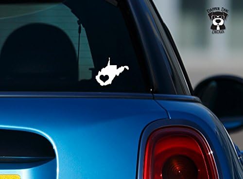 West Virginia Pride I Heart My State 6" Art Vinyl Decal Sticker for Car Suv Laptop Notebook Auto Great Gift Mac PC Computer