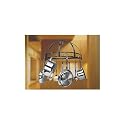Innova Classicor Wrought-Iron Semicircle Pot Rack, Black Enamel