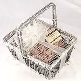 Ultimate's Sherry Walnut Pralines in a Silver Picnic Basket - 1 Lb