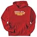 SWEATSHIRT RED " TRUST ME ! I'M CARAVAN PARK AND CAMPING GROUND MANAGER " X-Large