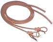 SPLIT REINS, RUSSET HARNESS LEATHER, WATER LOOP ENDS