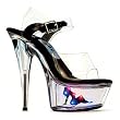 Ellie Shoes Women's 609-FAIRY 6" Pointed Stilletto Platform Sandal w/Light Up Truckgirl