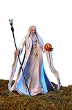 Lord of the Rings: Two Towers Saruman with Staff-Raising Action and Eye of Magnetic Palantir Action Figure