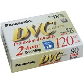 PANASONIC AYDMV80XJ Mini Digital Video Tape - Professional Quality (80 min) by Panasonic
