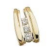 14kt Yellow Gold Three Stone Diamond Slide Pendant