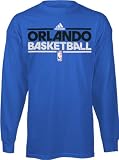 adidas Orlando Magic Youth Practice Long Sleeve T-Shirt - Royal Blue (Large)