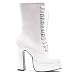 Ellie Shoes Women's 1/2 Inch Heel Ankle Boot With Inner Zipper, Size: 4 UK,Color: White