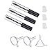 3pcs 10ml Empty Mascara Tube Wand Eyelash Cream Container Bottle with Rubber Inserts Funnels Transfer Pipettes