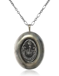 Pyrrha Sterling Silver Mini Inspiration Large Oval Locket Necklace