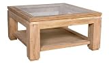 Table basse - Teck -GLENWOOD - 80 x 80 cm