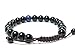 Hands Of Tibet Black Onyx Wrist Mala/Bracelet with Lapis Spacer for Meditation GMS-06
