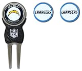 NFL San Diego Chargers Signature Divot Tool and 2 Extra Markers