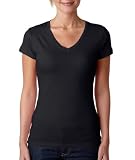Next Level Apparel Ladies Extreme Soft V-Neck T-Shirt. 3400L