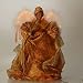12" African American Fiber Optic Angel Christmas Tree Topper Table Piece