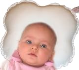 Anti-Pressure Baby Head Support Pillow - WHITE - Recommended by Paediatricians to help prevent flathead - Plagiocephaly