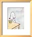 Do Not Disturb!, c.1996 Framed Art Poster Print by Yoshitomo Nara, 13x15
