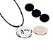 2016 New EO Aromatherapy Necklace Essential Oil Diffuser Pendant Hypoallergenic Material Made 17 Inch Leather Chain and 10 Re-usable Black Felt Pads