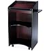Safco Executive Mobile Lectern Mahogany