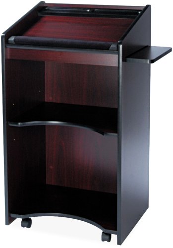 Safco Executive Mobile Lectern Mahogany On Sale