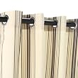 Outdoor decor Gazebo Stripe Indoor Outdoor Window Panels, 50 by 96, Khaki