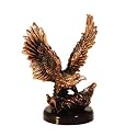 Bronze Statue - Eagle with American Flag