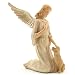 Painted Wood Effect Angel with Dog