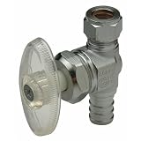 1/2 Barb x 3/8 Od Angle Stop Chrome
