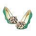 Charm Foot Fashion Bows Womens High Heel Chunky Heel Pumps Shoes