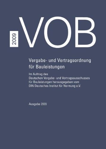 Produkt-Bild: VOB 2009 - Teil A - DIN 1960, Teil B - DIN 1961, Teil C - ATVen: Vergabe- und Vertragsordnung f&uuml;r Bauleistungen Teil A (DIN 1960), Teil B (DIN 1961), ... 2009 (Korrigierter Nachdruck 2010)