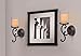 Candle Impressions Flameless Candle Wall Sconces w/ Timer and Duracell Batteries Included - Set of 2