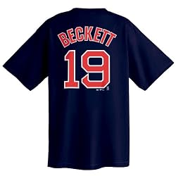 Josh Beckett Boston Red Sox Name and Number T-Shirt, Navy