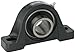 Browning VPS-224 AH Pillow Block Ball Bearing, 2 Bolt, Air Handling Duty, Setscrew Lock, Contact and Flinger Seal, Cast Iron, Inch, 1-1/2" Bore, 2" Base To Center Height