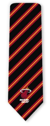 MIAMI HEAT STRIPE Nba Silk Necktie Gift Tie