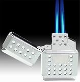 JetLine Z-TORCH Dual Flame Chrome Silver Lighter