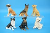 Resin Sitting Dog 6cm (62534-000) 6 per week
