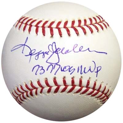 Reggie Jackson 73 & 77 WS MVP Autographed/Hand Signed MLB Baseball PSA/DNA